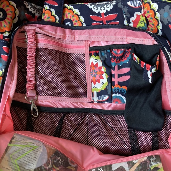 Ju-Ju-Be Dancing Dahlias Large Overnight Diaper Bag - Picture 9 of 16